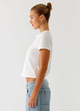 Lamont Baby Tee White