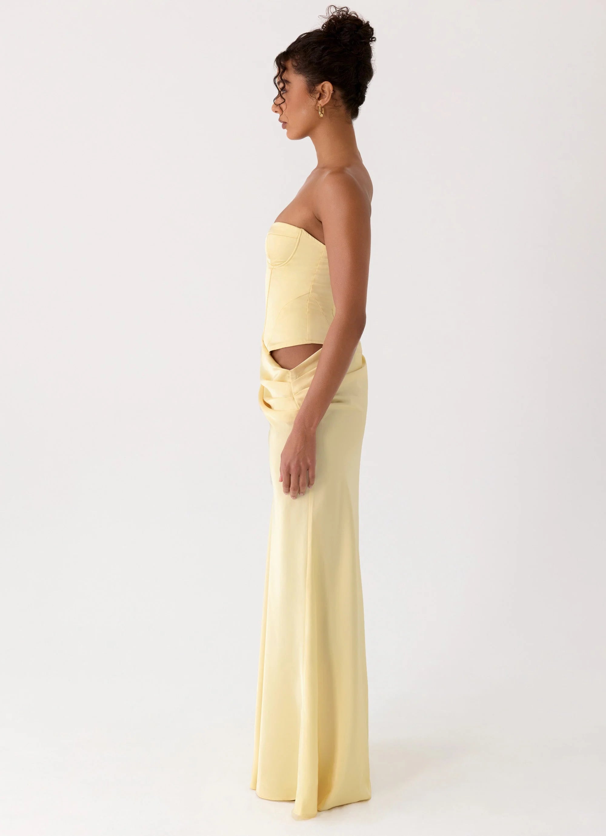 Emory Corset Maxi Dress Yellow