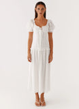 Hundred Percent Midi Dress White
