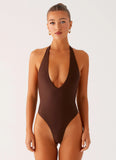 Delia One Piece Swimsuit Chocolate