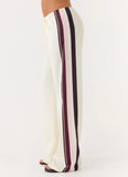 Deacon Low Rise Pants - Bloom Stripe