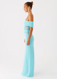 Lumi Maxi Dress Turquoise