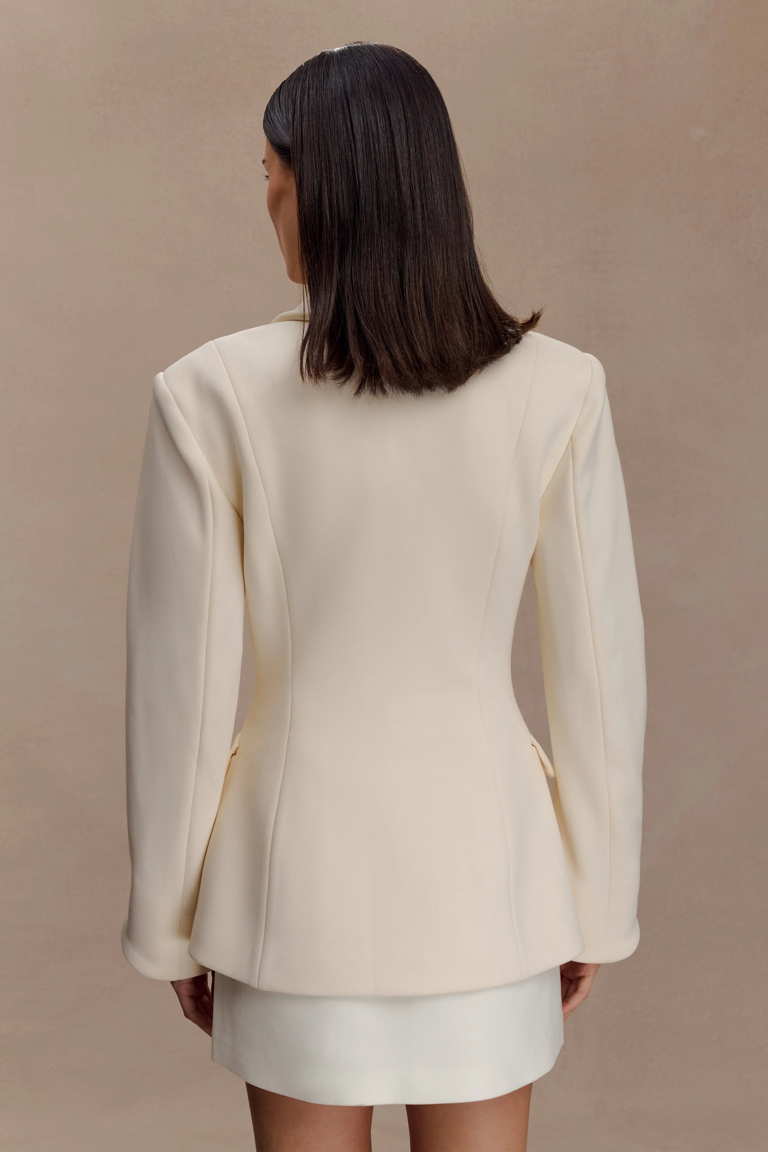 Wesley Structured Blazer Buttercream