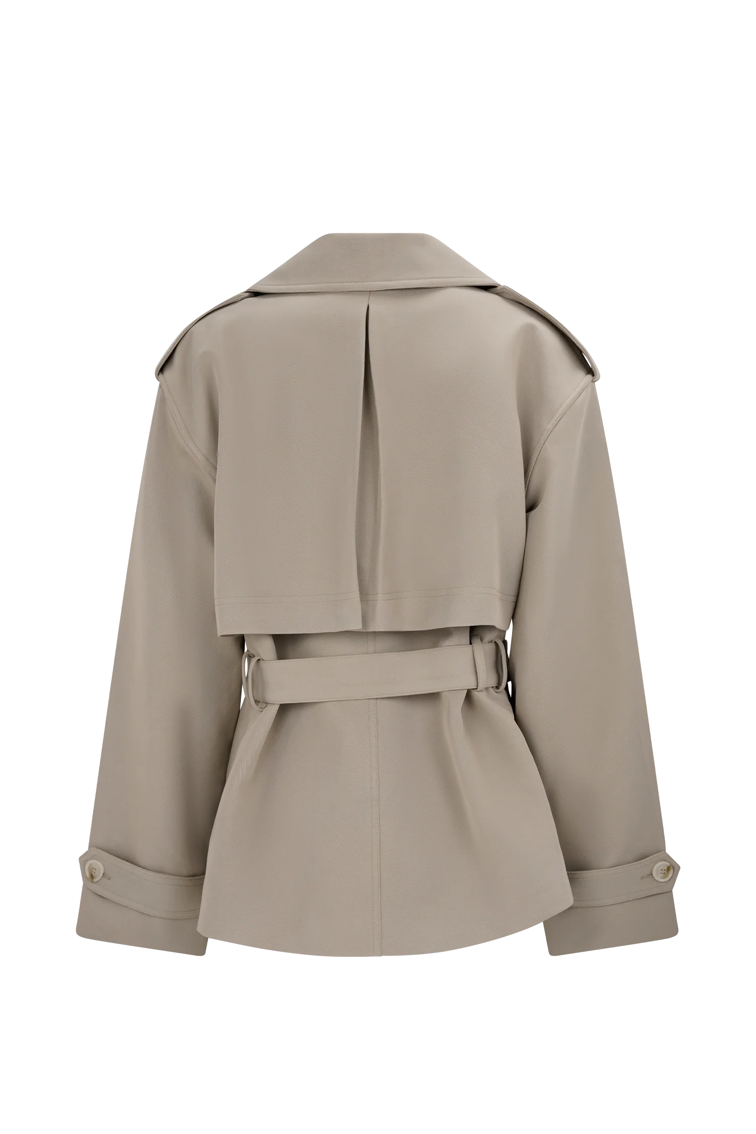 Alden Short Trench Jacket Pebble