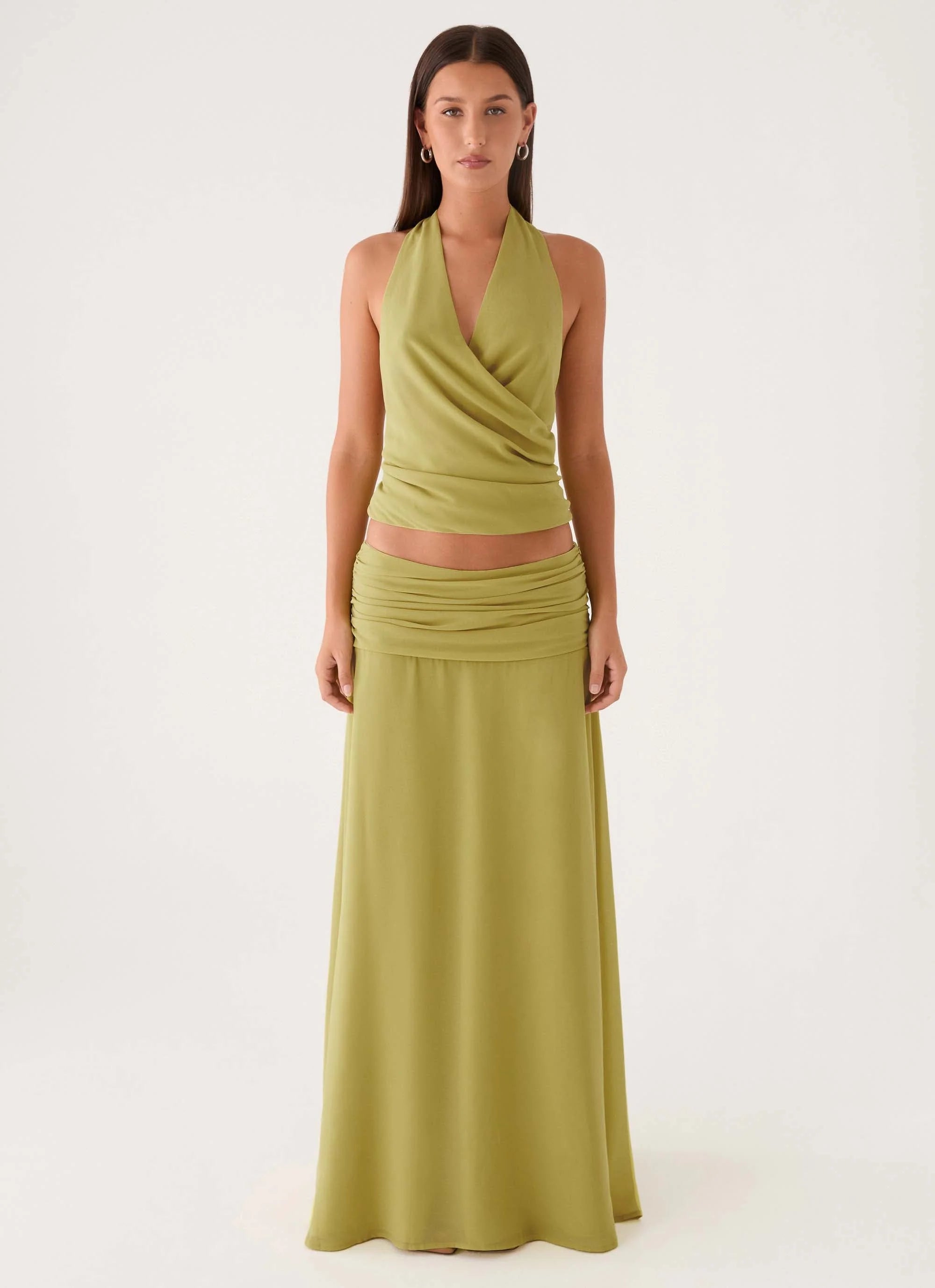 Willowmena Maxi Skirt - Lime