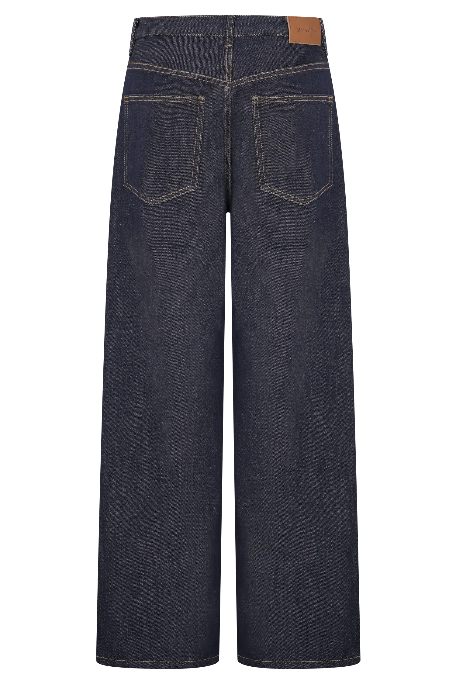 Mannon Mid Rise Denim Jeans Washed Indigo Blue