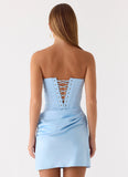 Cosmala Mini Dress Baby Blue