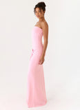 Sandrine Strapless Maxi Dress - Pink
