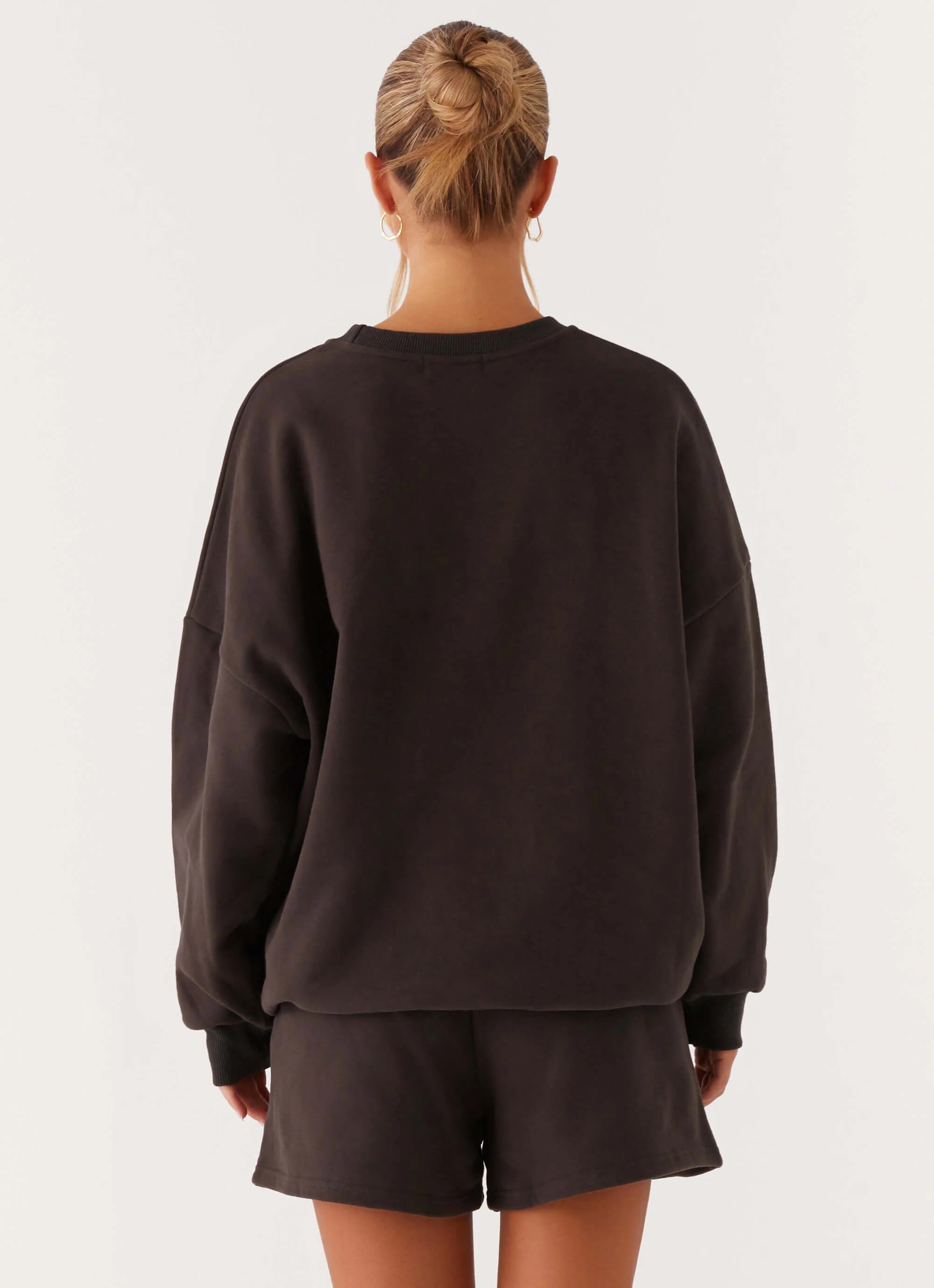 Signature Oversized Sweatshirt Charcoal