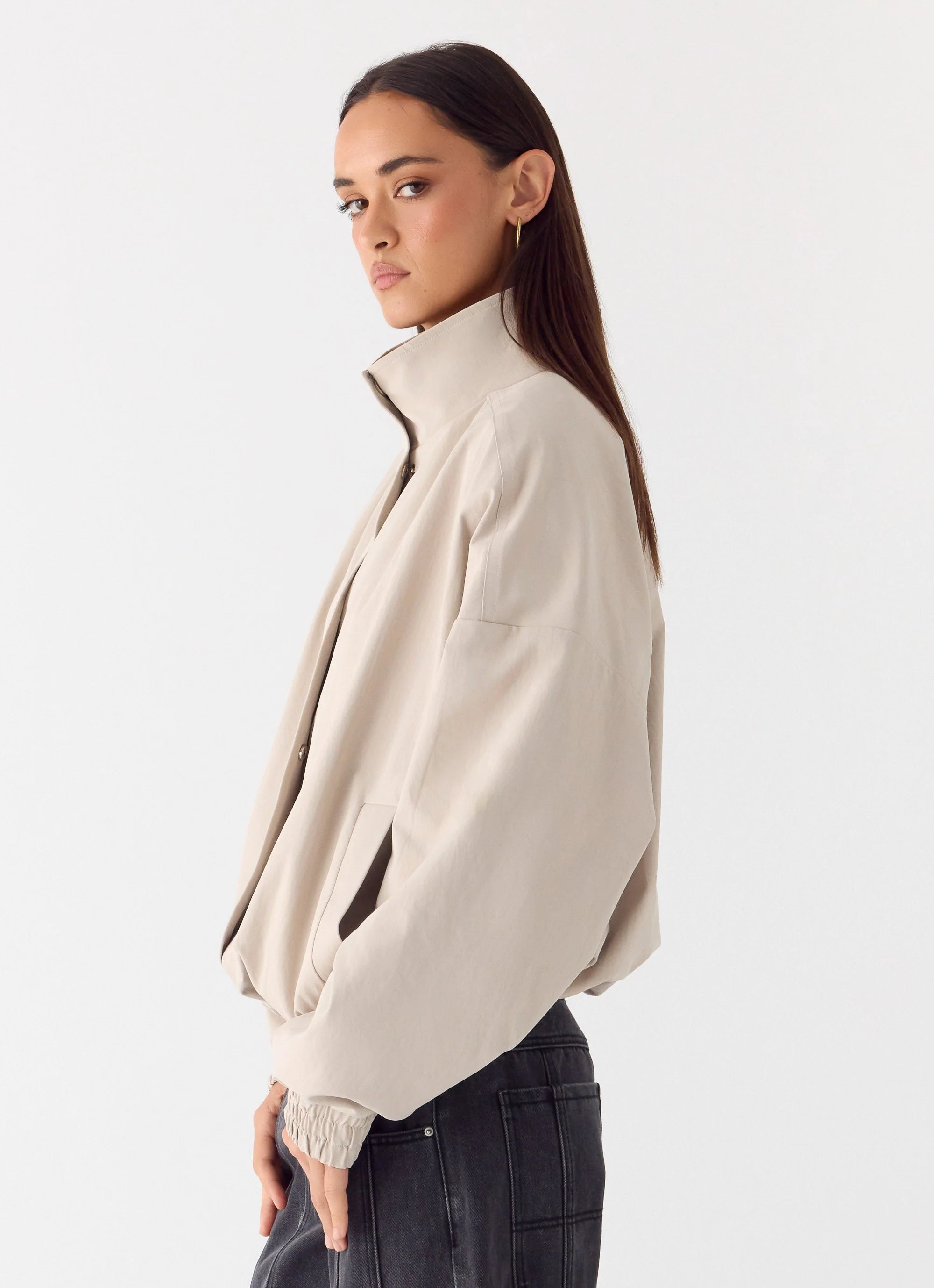 Luca Trench Jacket Cool Tan