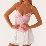 Women Sequin Beaded Cami Top V Neck Backless Criss Cross Straps Crop Tops Summer Going Out Clubwear