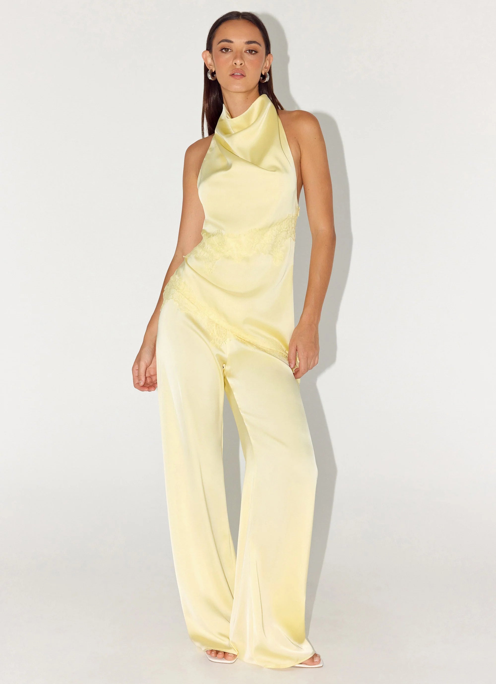 Emilee Cowl Top Yellow
