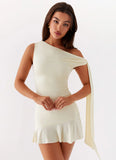 Palm House Mini Dress Yellow