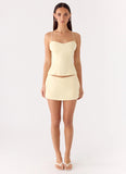 Mirna Micro Skort - Lemon Yellow