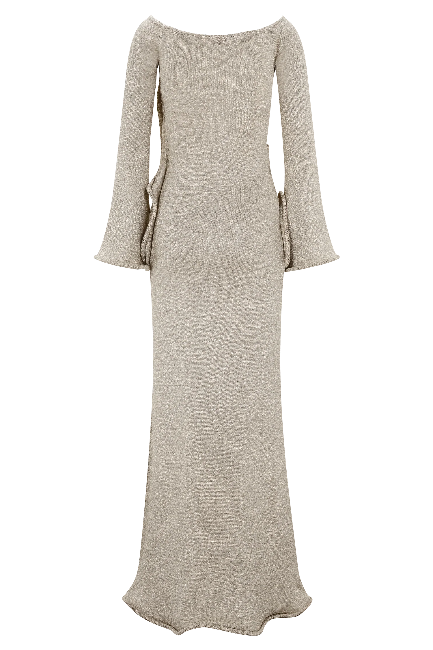 Sandrine Lurex Knit Maxi Dress Gold