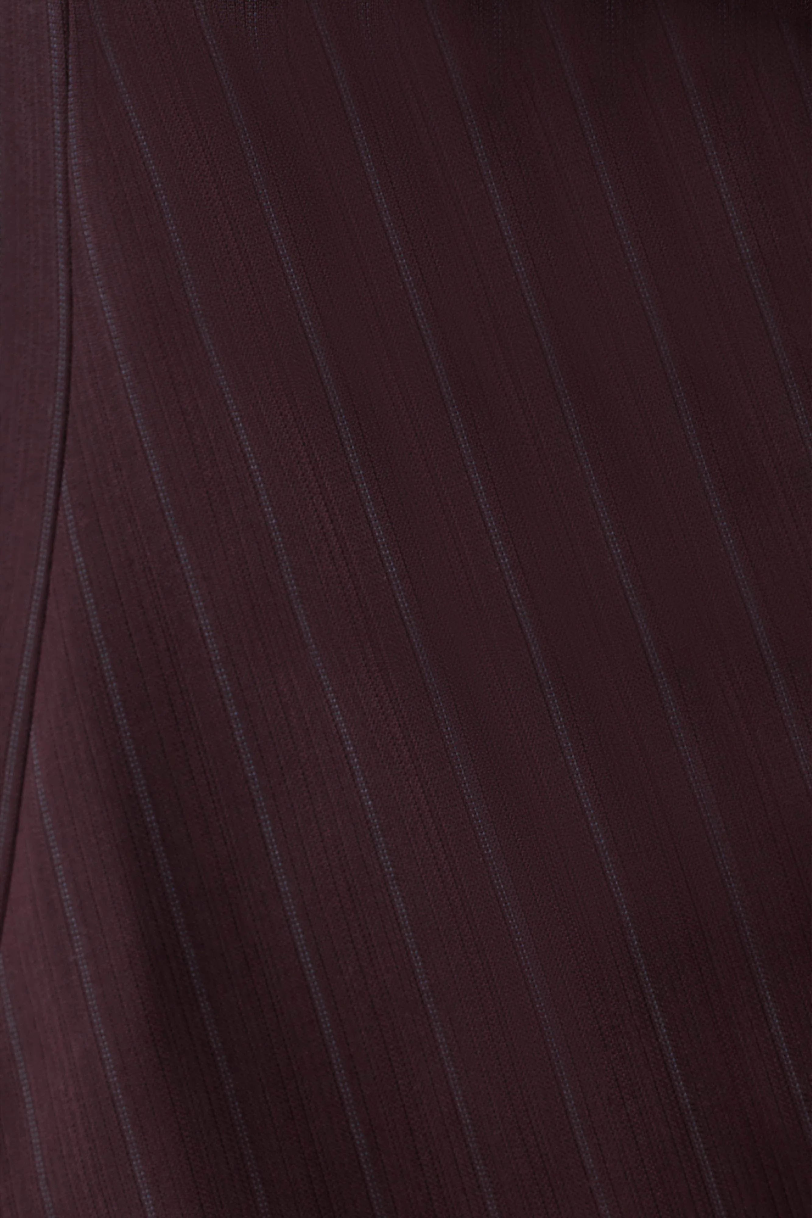 Agatha Square Neck Blazer Plum Pinstripe