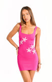 Gorgina Pink Knit Mini Dress