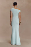 Kinsley Slinky Maxi Dress With Hardware Lagoon
