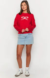 Zami Red Bow Sweater