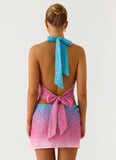 One More Time Sequin Knit Top - Disco Ombre