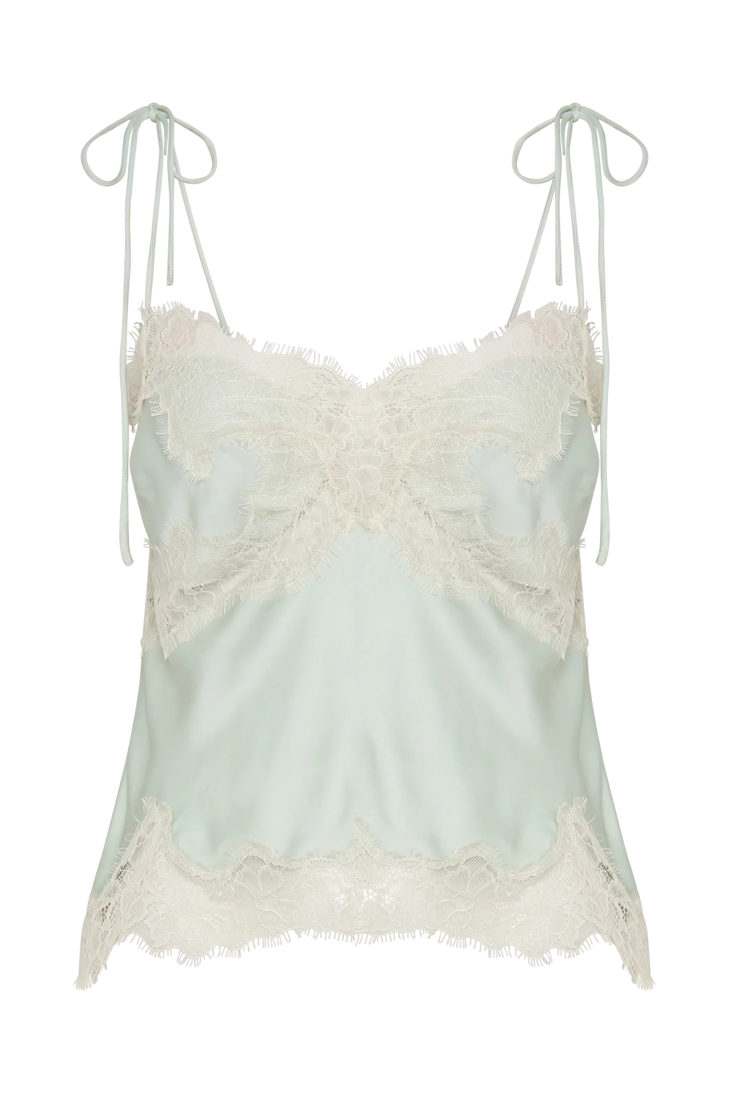Nina Satin And Lace Camisole Sage