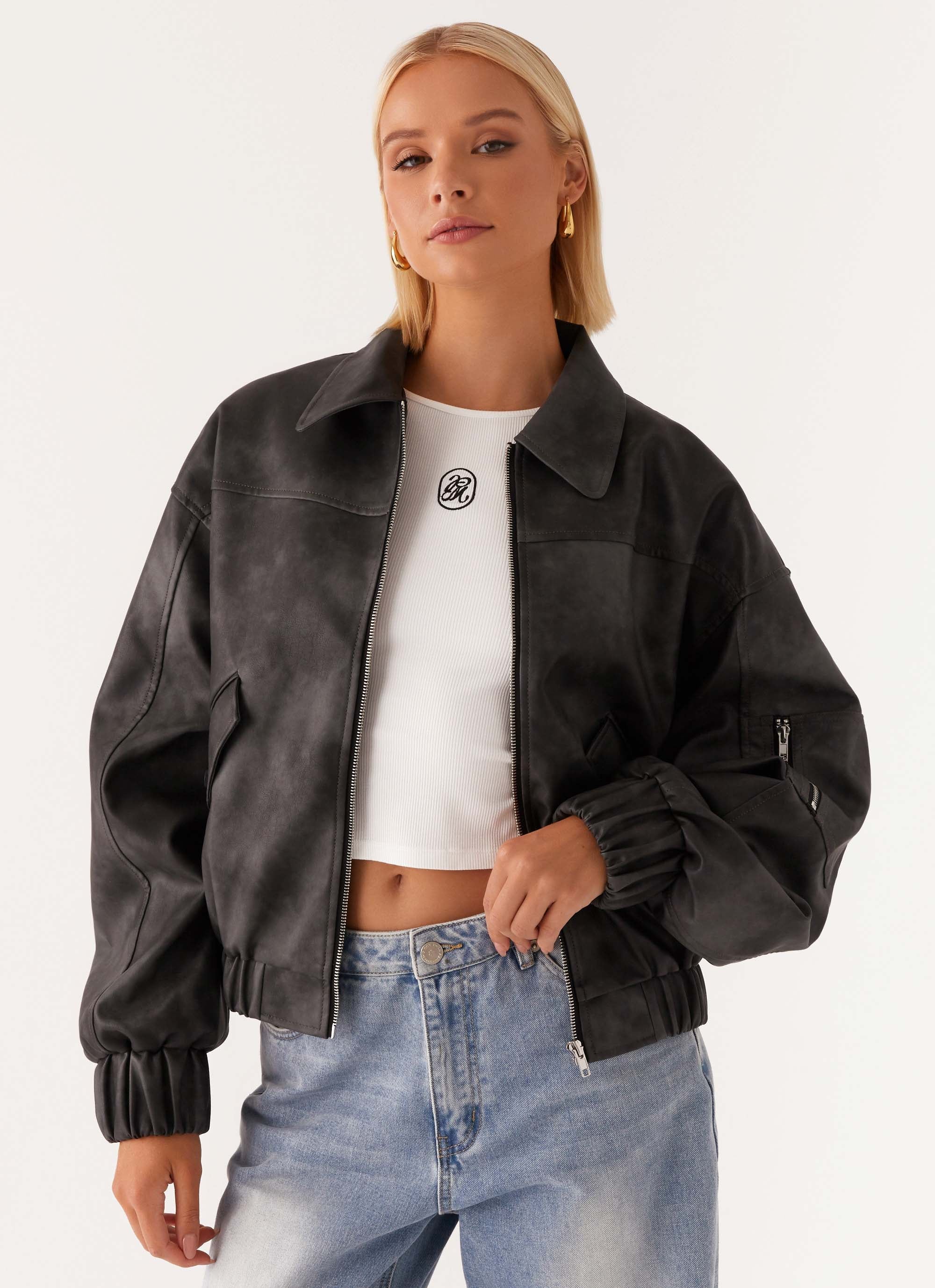Washington Bomber Jacket Black