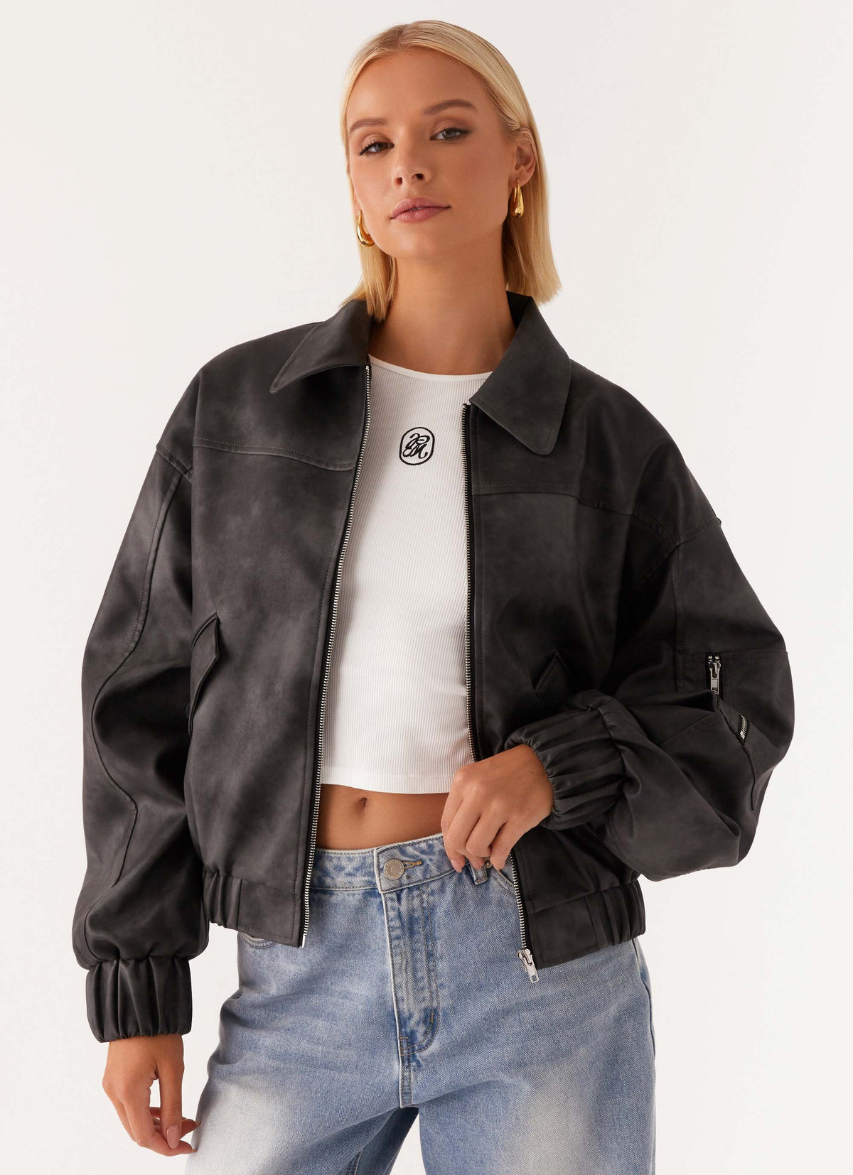 Washington Bomber Jacket Black