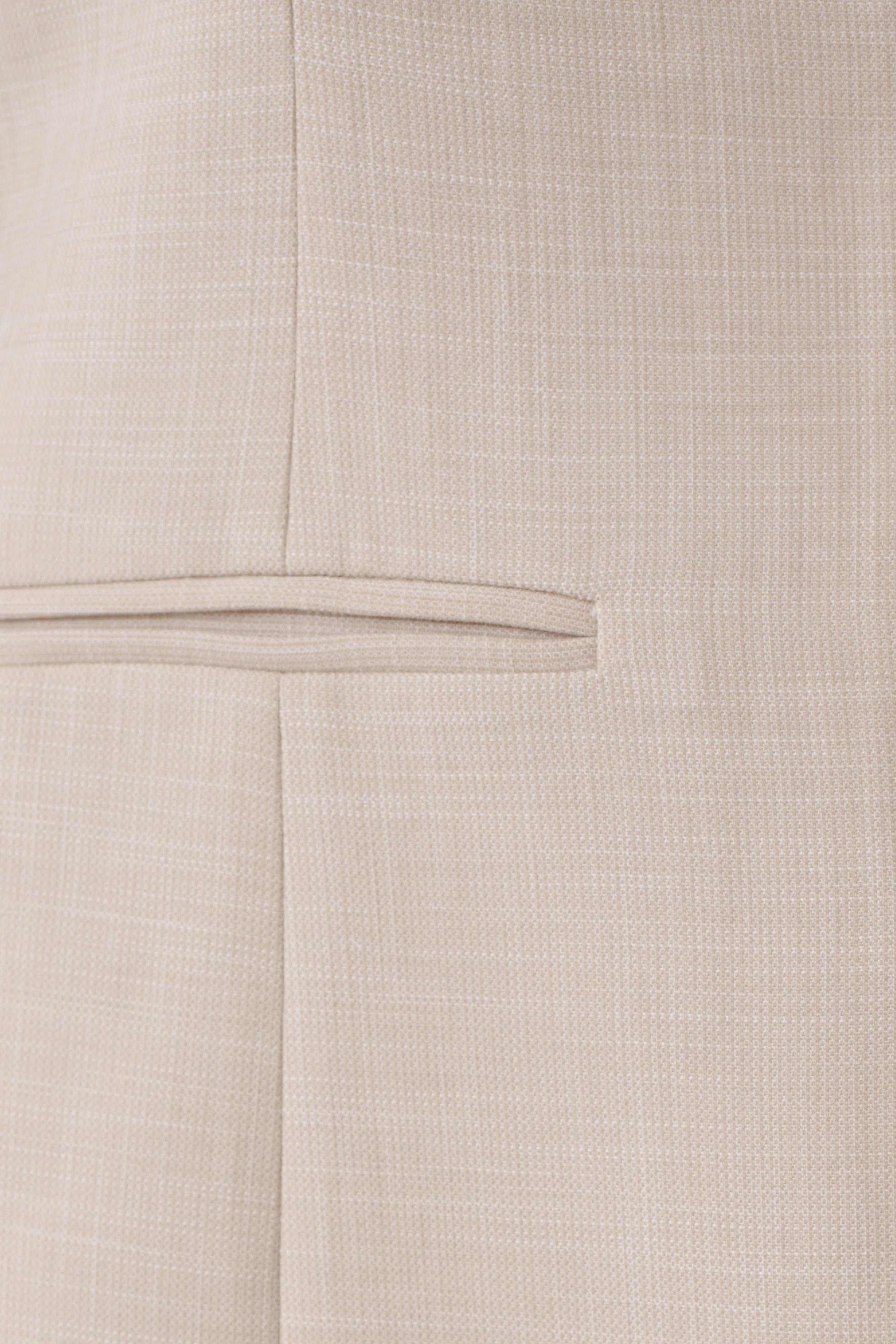Solenne Collarless Suiting Blazer Natural Marle