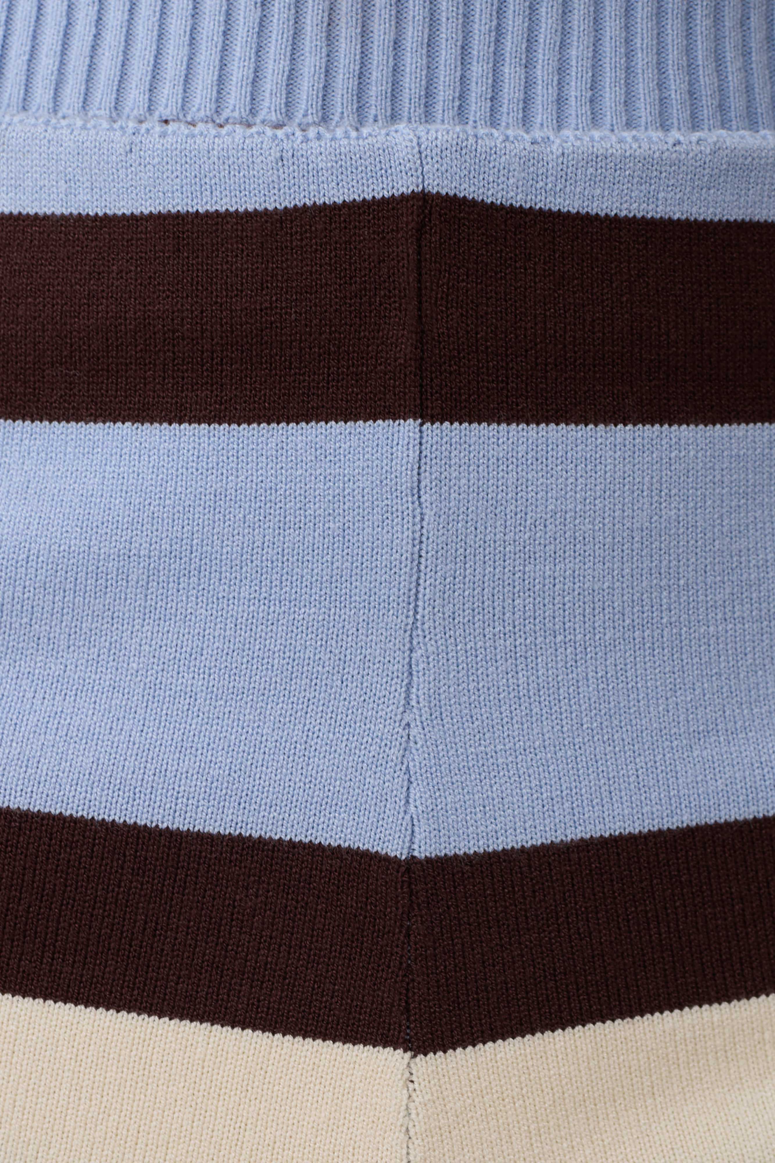 Philly Stripe Knit Short Chocolate Blue