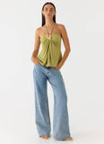 Aesha Low Rise Denim Jeans - Light Denim