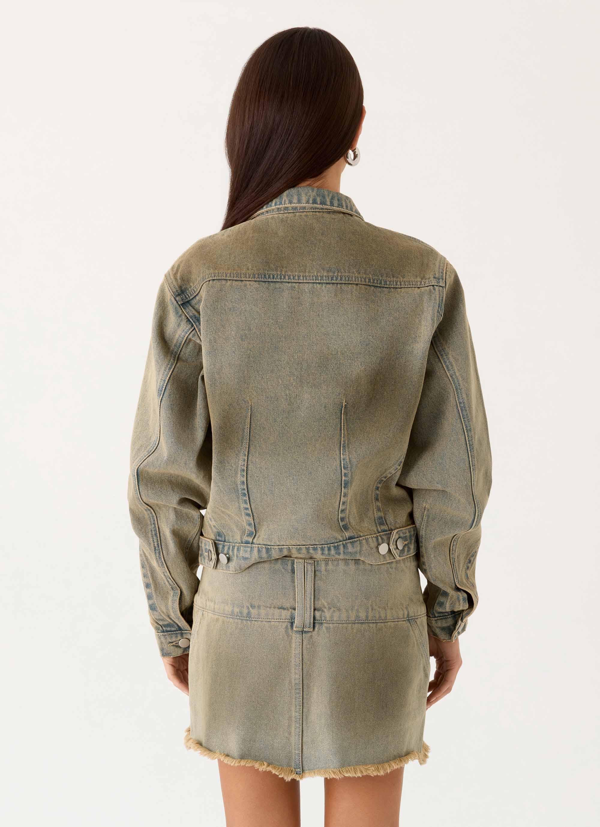 Roman Darts Jean Jacket Vintage Tan Wash