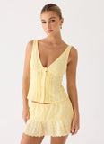 Aberley Top Yellow