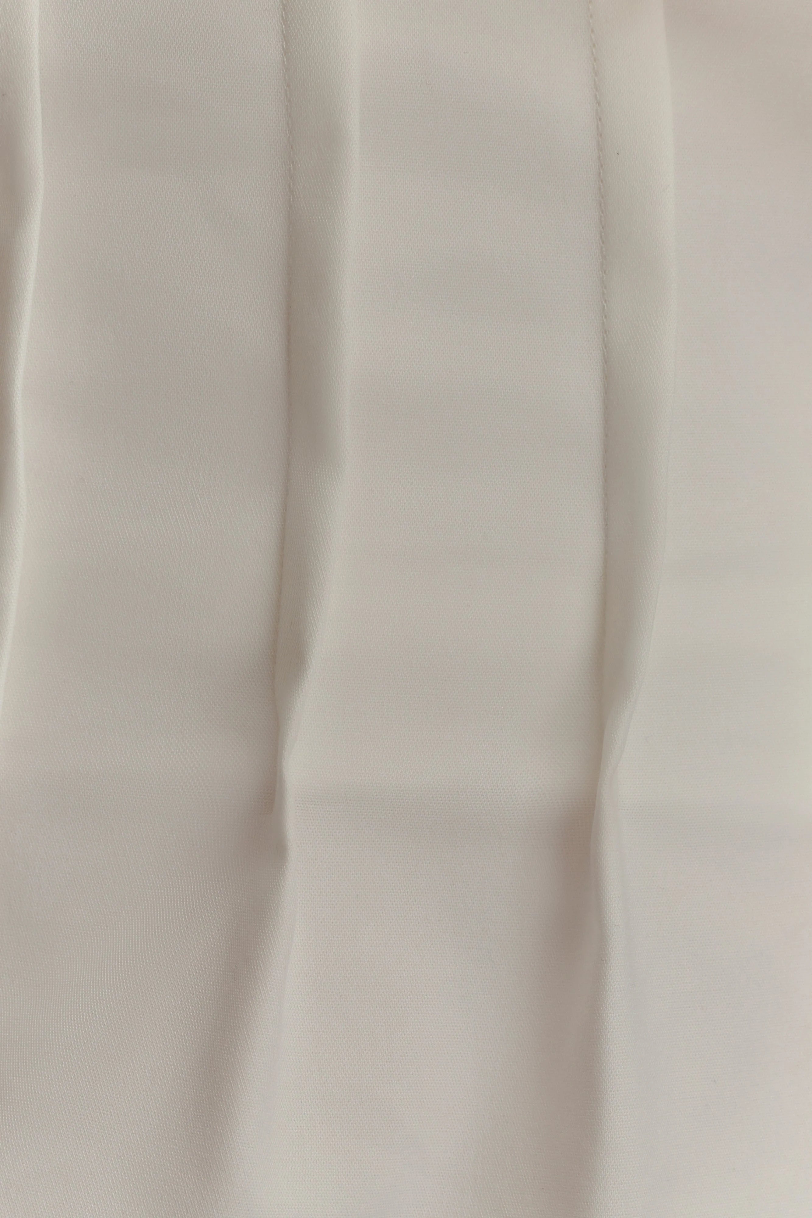 Debbie One Shoulder Bubble Top White