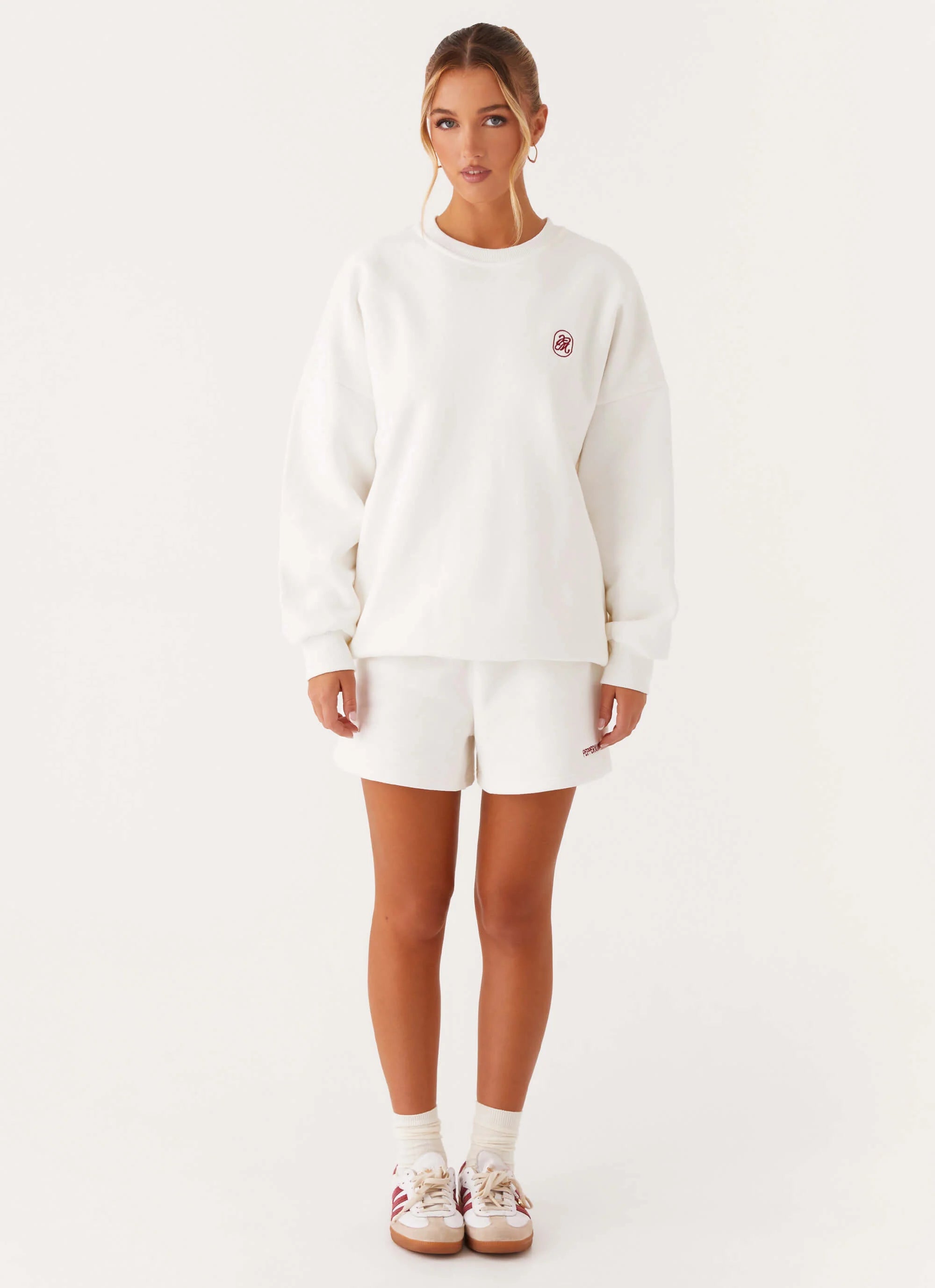 Signature Oversized Sweatshirt Ivory