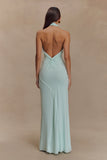 Elyna Slinky Halter Maxi Dress Lagoon