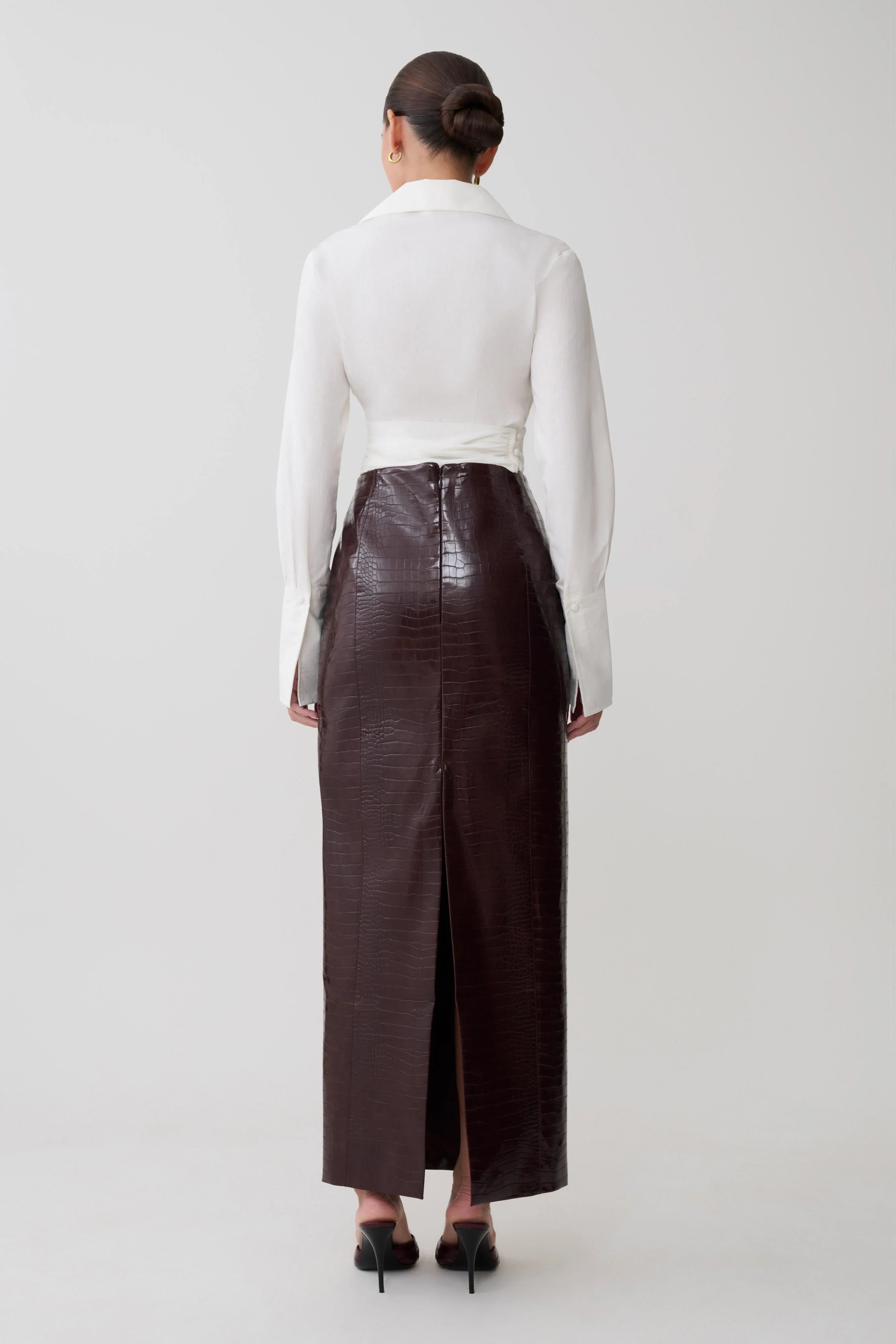 Eugenia Wrap Cotton Shirt White