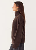 Gabrielle Knit Sweater Chocolate