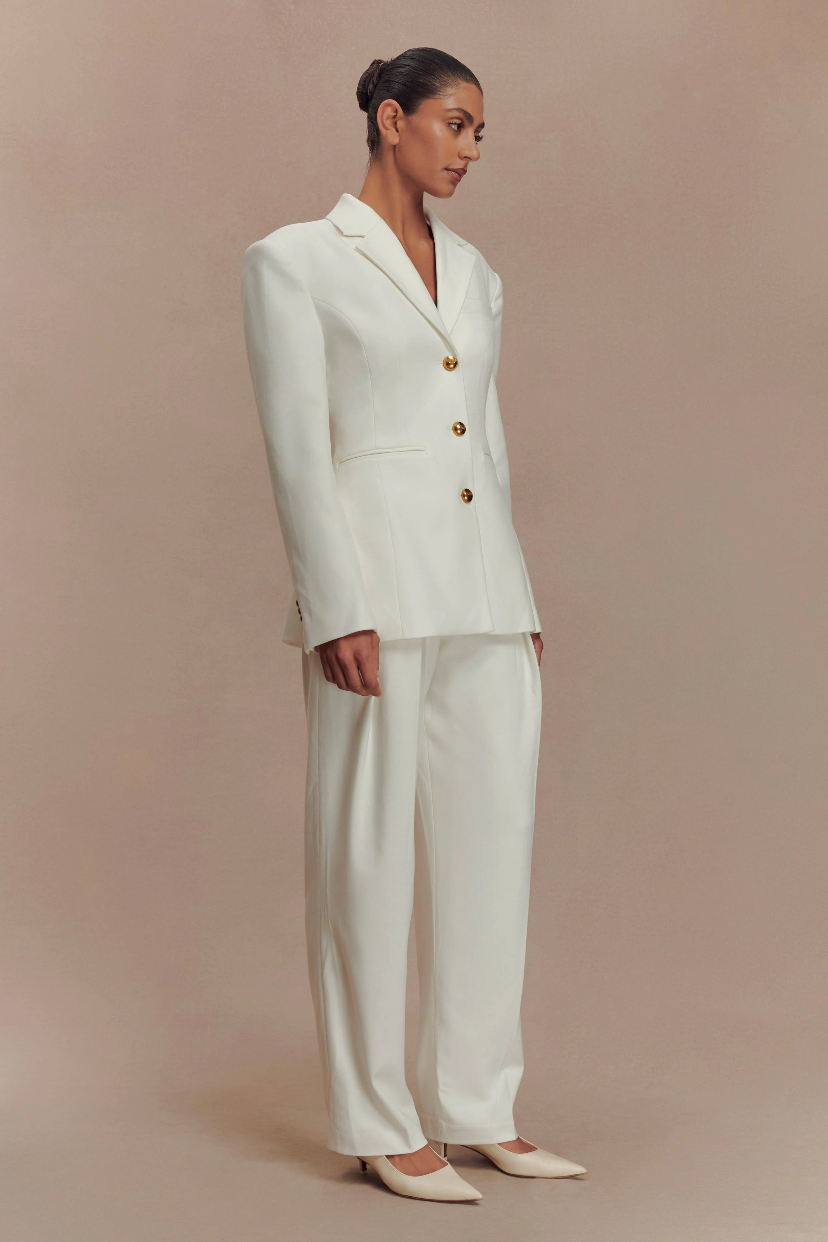 Bellamy Cinched Blazer Ivory