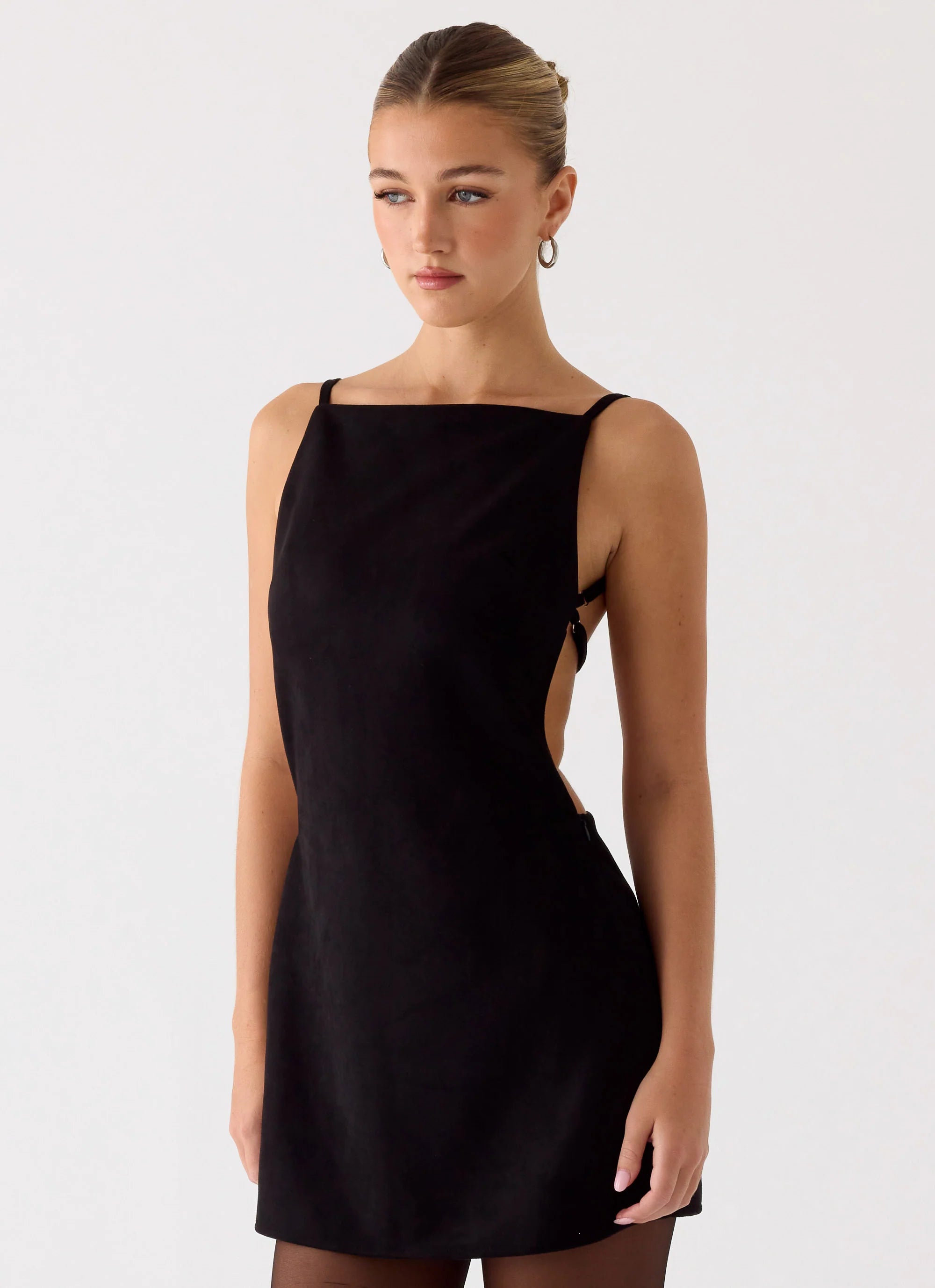 Play With Fire Mini Dress Black