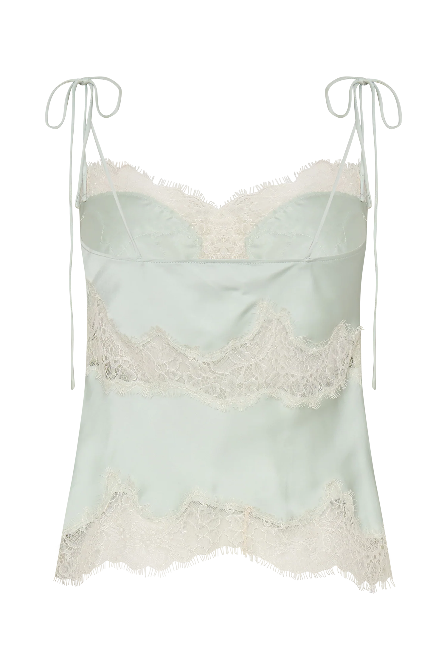 Nina Satin And Lace Camisole Sage