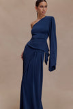 Vivica Slinky One Shoulder Top Midnight Navy