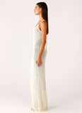 Siren Song Crochet Maxi Dress Ivory