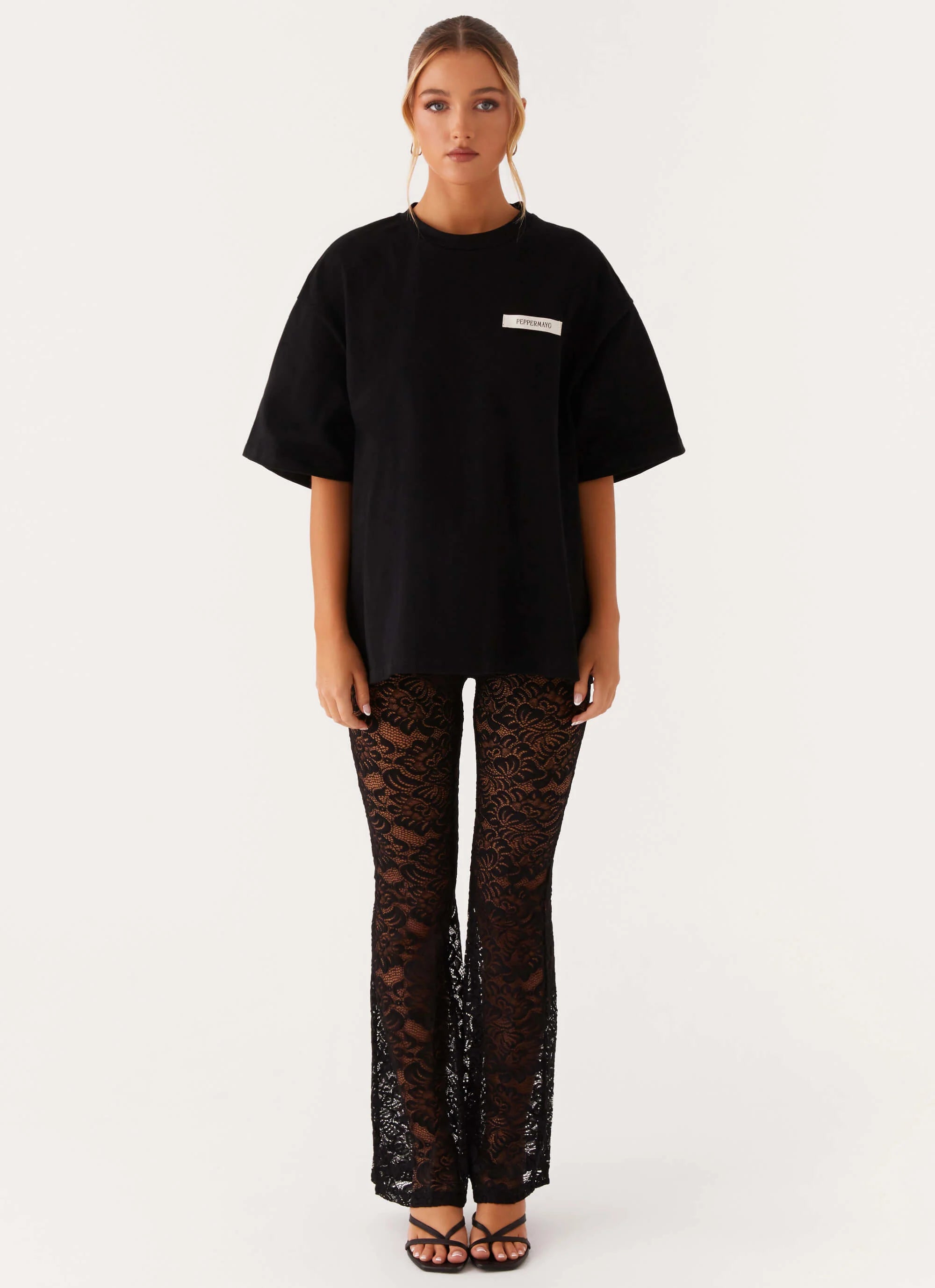 Signature Oversized Tee Black