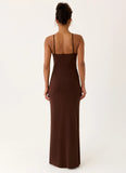 Inez Maxi Dress Chocolate