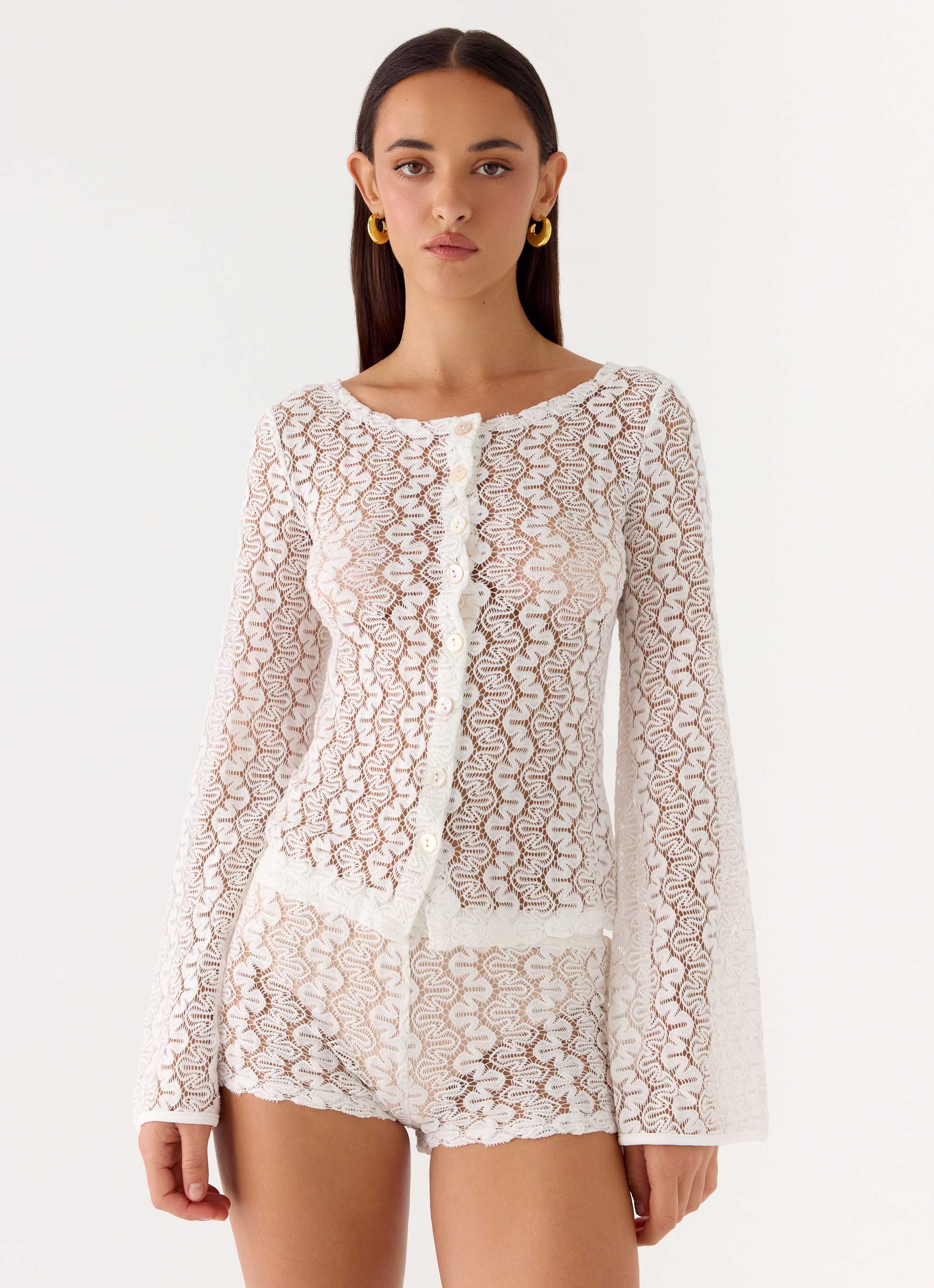 Giselle Mini Shorts Ivory