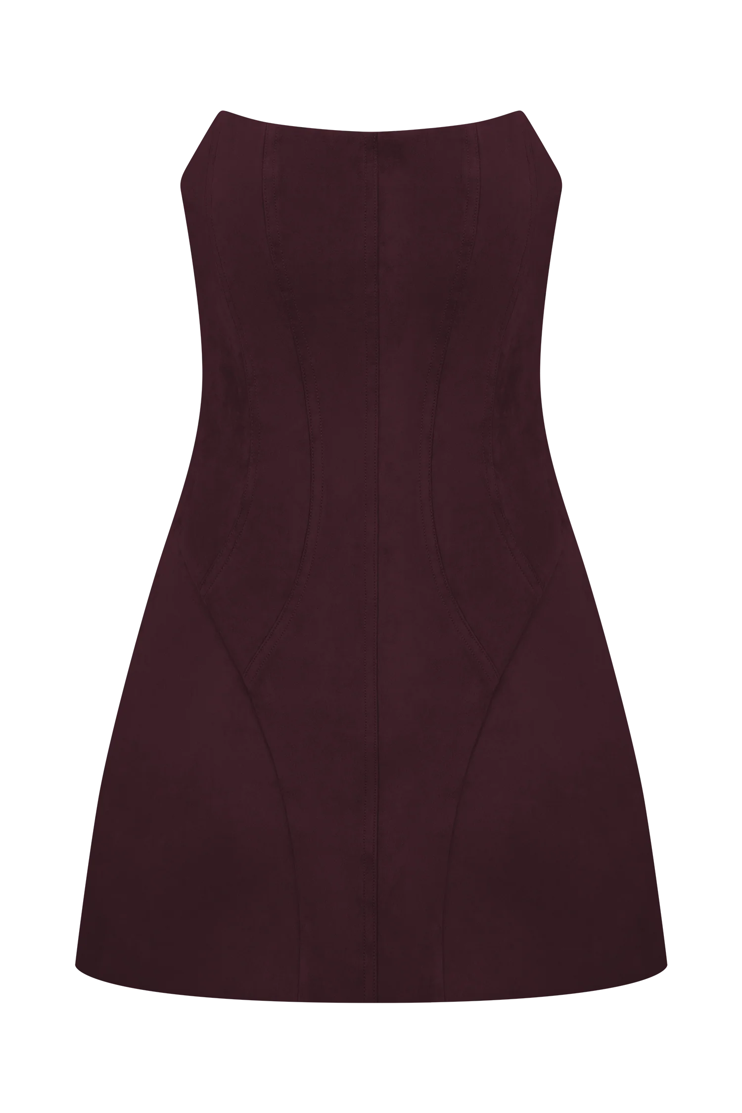 Andy Faux Suede Mini Dress Wine