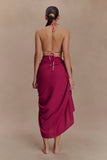 Evie Cotton Sarong Wine