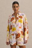 Lolite Bright Floral Print Long Sleeve Shirt