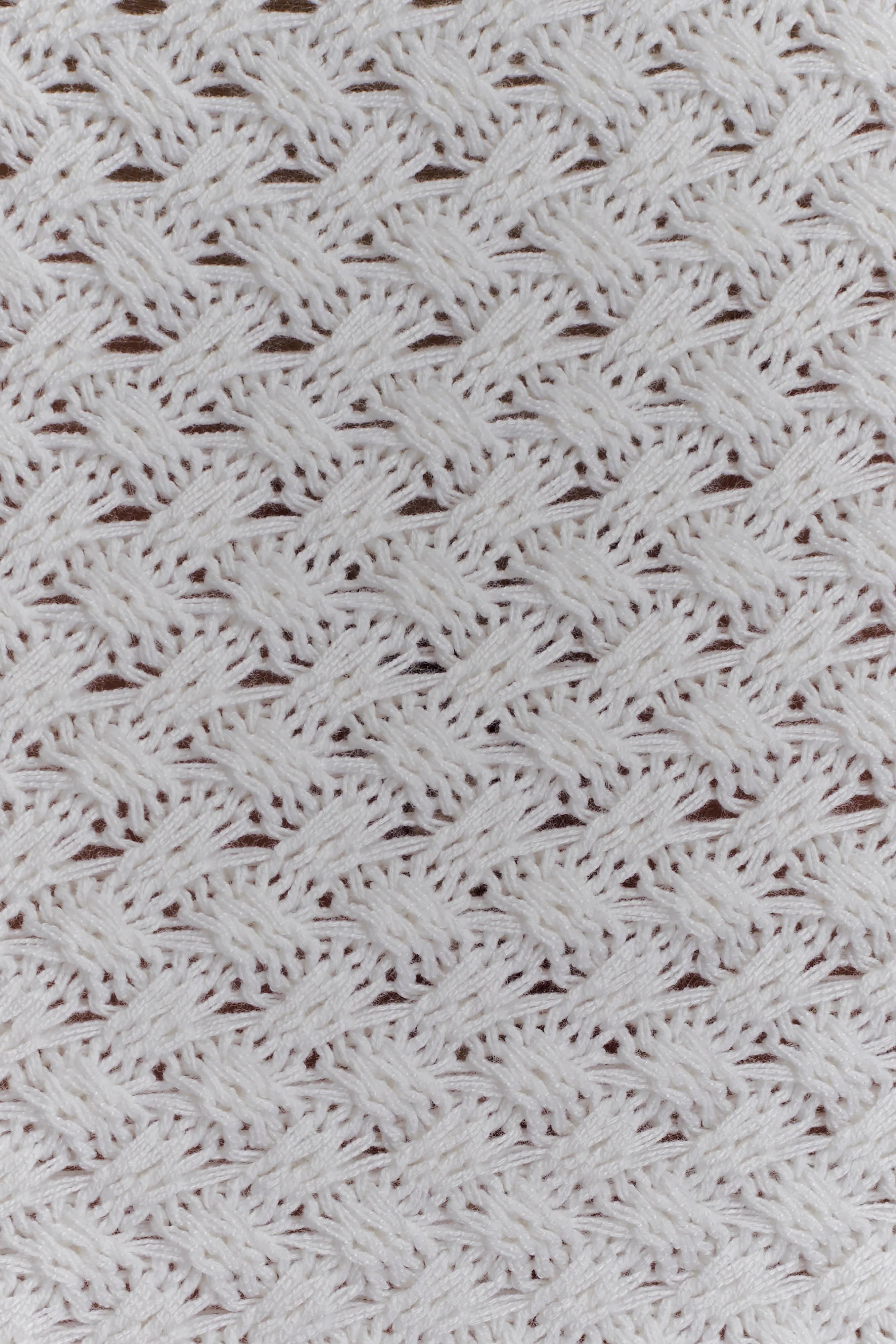 Terrymae Crochet Mini Skirt White