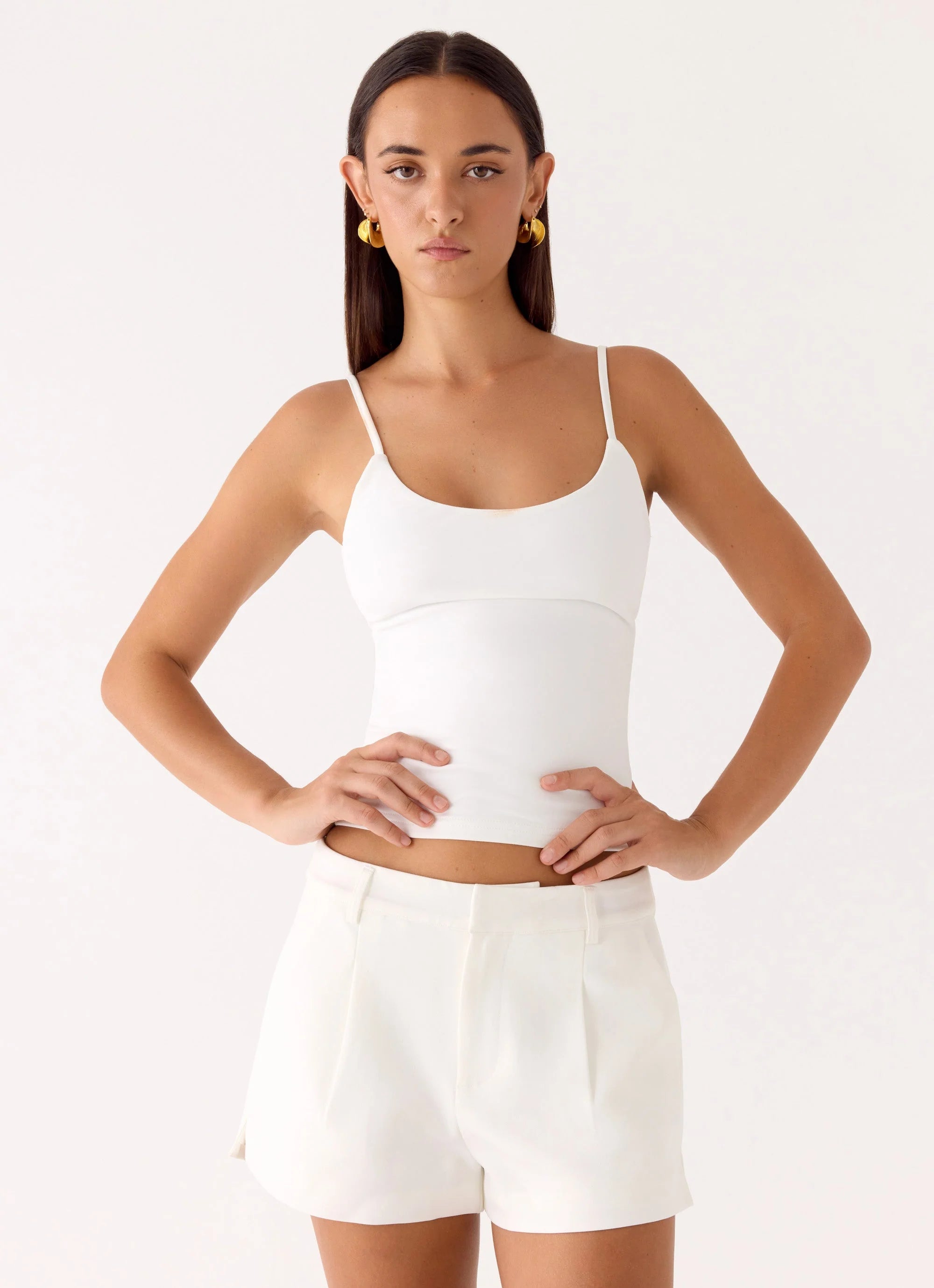 Asher Suiting Shorts - White